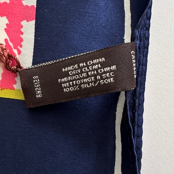 Coach Tattersall 100% Silk Multicolor Scarf - Picture 4 of 8